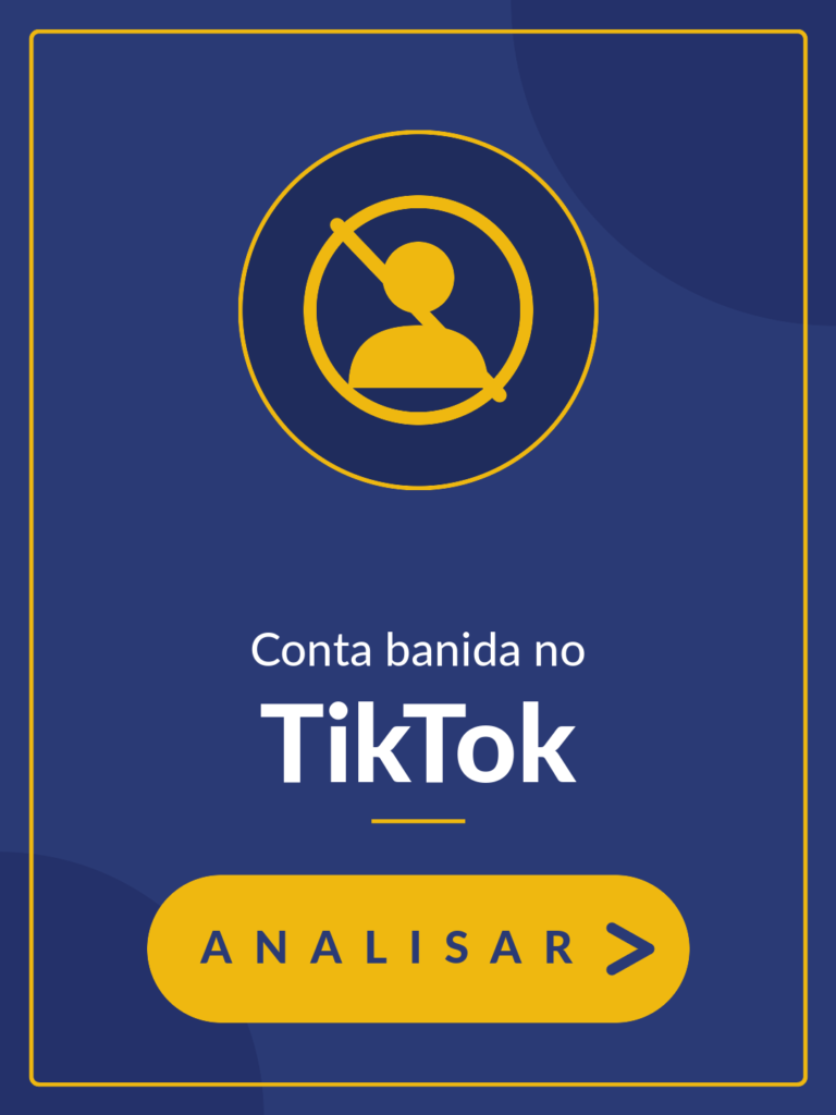 Conta Banida no TikTok - Analisar >